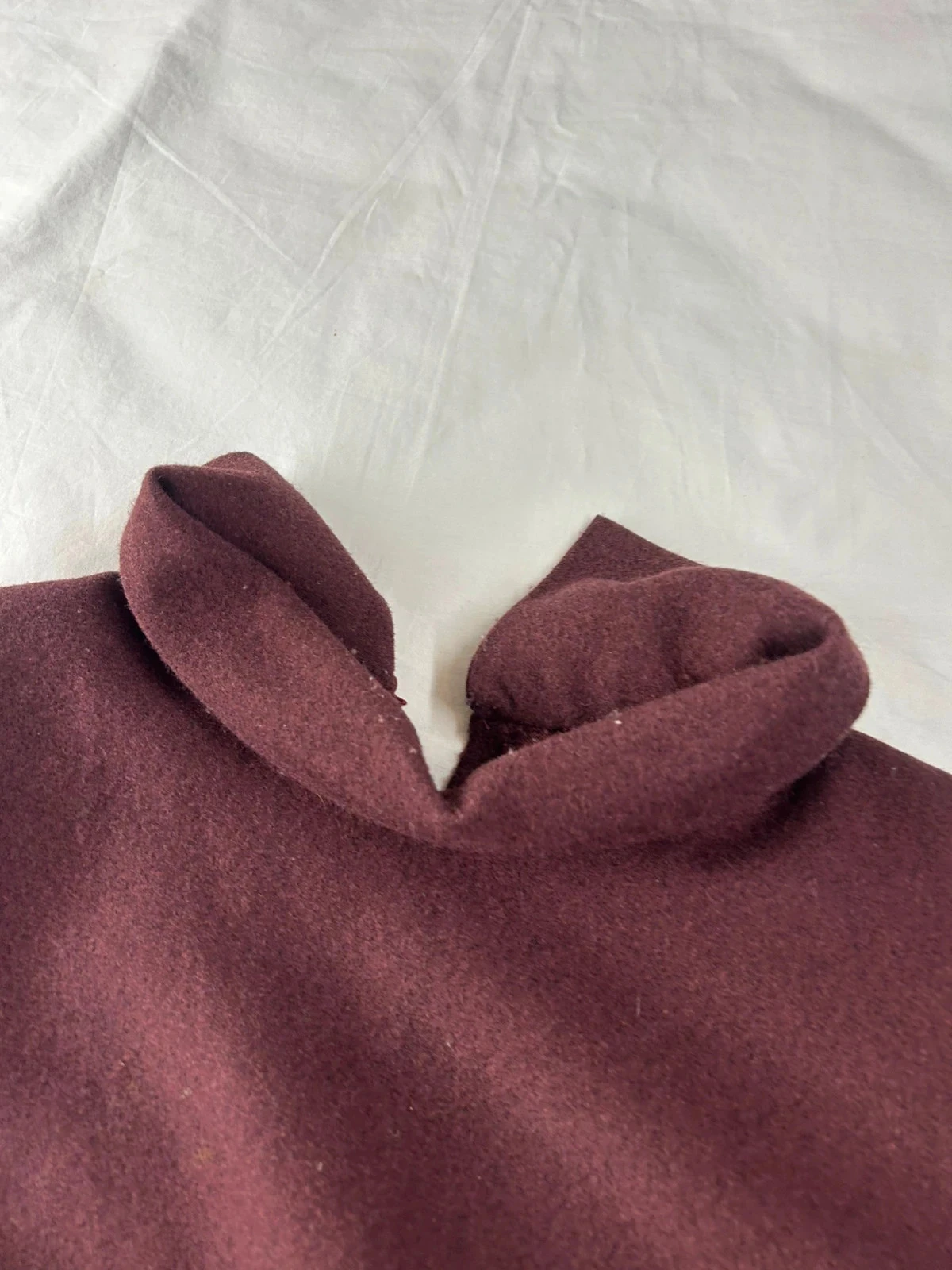 Sweat pull rouge bordeaux vintage – photo 5
